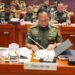 Panglima TNI Dampingi Menhan RI Rapat Kerja dengan Komisi I DPR RI