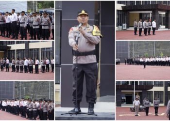 Pimpin Apel Pagi Gabungan, Karo Ops Polda Papua Tekankan Disiplin dan Tanggung Jawab Personel
