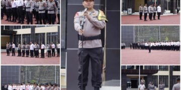 Pimpin Apel Pagi Gabungan, Karo Ops Polda Papua Tekankan Disiplin dan Tanggung Jawab Personel