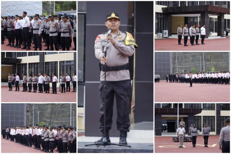 Pimpin Apel Pagi Gabungan, Karo Ops Polda Papua Tekankan Disiplin dan Tanggung Jawab Personel