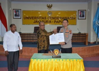 Polda Papua Perkuat SDM Polri Melalui Kerja Sama dengan Universitas Cenderawasih dan Pembukaan Kelas Magister Hukum