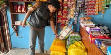 Satgas Pangan Polda Papua Hadiri Gerakan Pangan Murah di Sentani