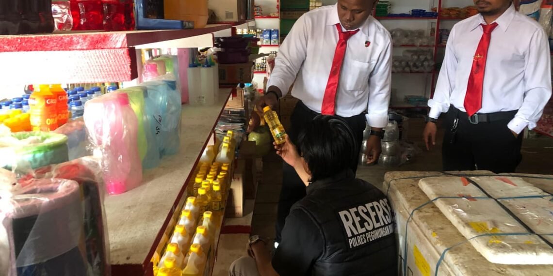 Satgas Pangan Polda Papua Hadiri Gerakan Pangan Murah di Sentani