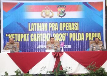 Siapkan Pengamanan Lebaran, Polres Yahukimo Gelar Lat Pra Ops Ketupat Cartenz 2026