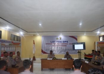 Siapkan Pengamanan Lebaran, Polres Yahukimo Gelar Lat Pra Ops Ketupat Cartenz 2026