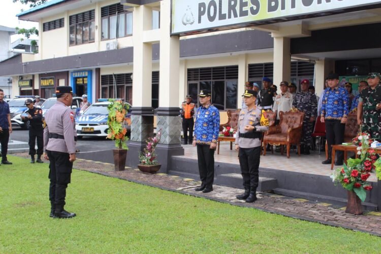 Siap Amankan Idul Fitri 1447 H di Kota Bitung, Dandim 1310/Bitung Ikut Apel Gelar Pasukan Operasi Ketupat 2026