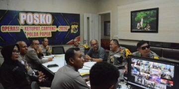 Polda Papua Gelar Anev Harian Operasi Ketupat Cartenz 2026, Tekankan Sinergi dan Pelayanan Humanis