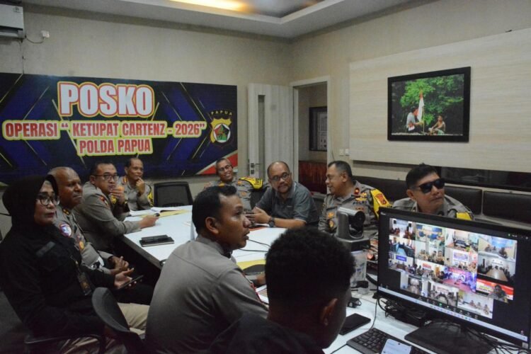 Polda Papua Gelar Anev Harian Operasi Ketupat Cartenz 2026, Tekankan Sinergi dan Pelayanan Humanis