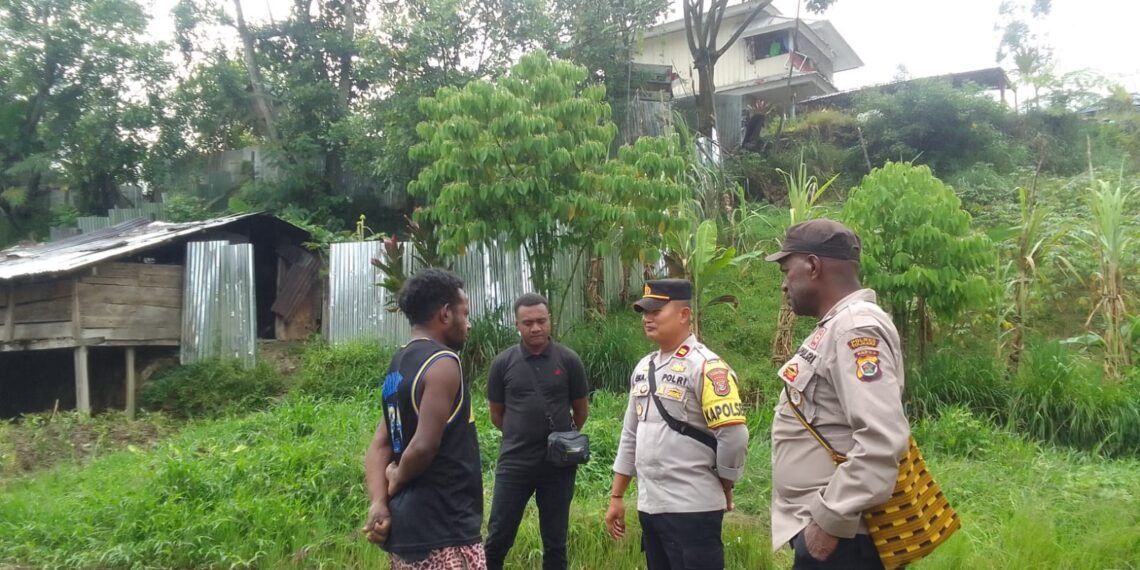 Respon Cepat Kapolsek Karubaga Redam Rencana Pemalangan Jalan di Desa Kimibur