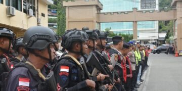 Pastikan Mudik Aman, Satgas Banops Polda Papua Intensifkan Patroli Humanis di Titik Keramaian Jayapura