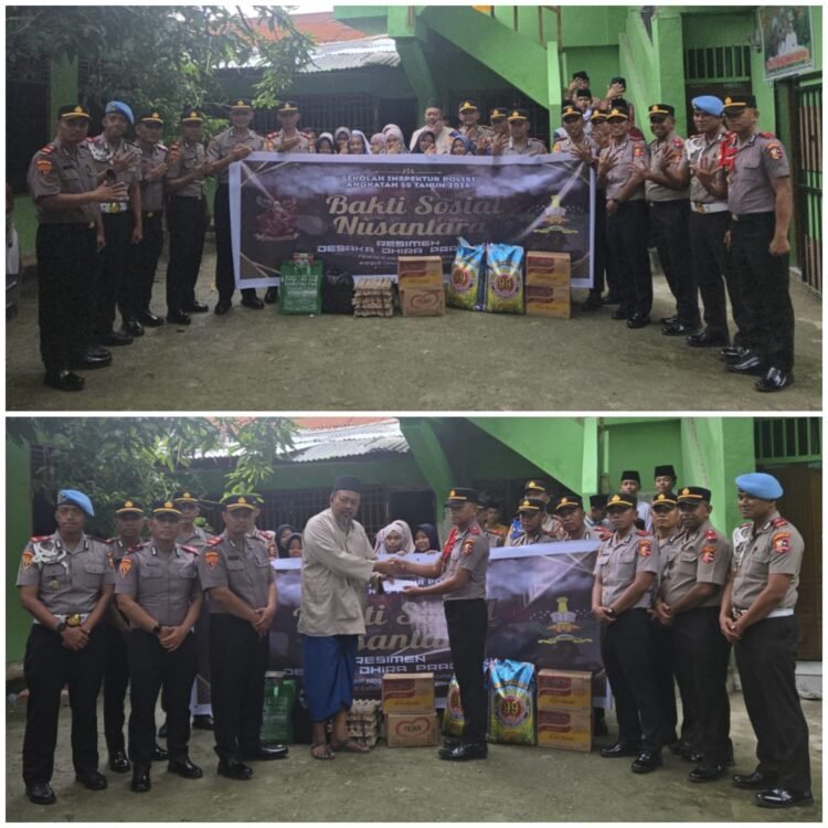 Siswa SIP Polda Papua Gelar Bakti Sosial di Pondok Pesantren Nurul Anwar Sentani