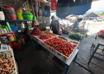 Satgas Saber Polres Yalimo Lakukan Pengecekan Harga Bahan Pokok di Pasar Sentral Elelim
