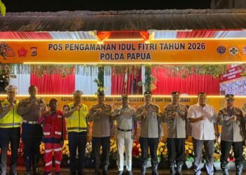 Polda Papua Gelar Apel Pagi Hari Ke-8 Operasi Ketupat Cartenz 2026, Personel Ditekankan Siap Amankan Kegiatan Masyarakat