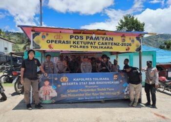 Hari Kesepuluh Operasi Ketupat Cartenz 2026, Polda Papua Gelar Apel Malam dan Tekankan Kesiapsiagaan Personel