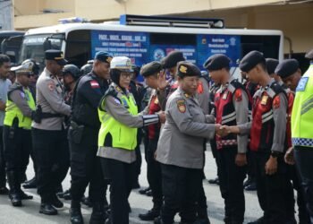 Personel Polda Papua Laksanakan Apel Pagi Hari ke-11 Operasi Ketupat Cartenz 2026