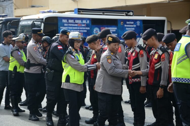 Personel Polda Papua Laksanakan Apel Pagi Hari ke-11 Operasi Ketupat Cartenz 2026