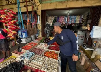 Polres Jayawijaya Pantau Harga Beras di Retail Modern dan Pasar Pootikelek