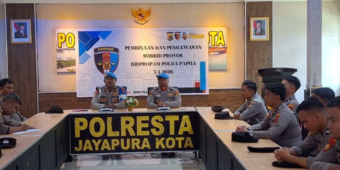 Bidpropam Polda Papua Gelar Gaktibplin di Polresta Jayapura Kota