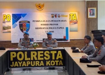 Bidpropam Polda Papua Gelar Gaktibplin di Polresta Jayapura Kota