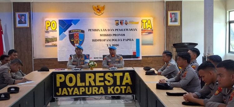 Bidpropam Polda Papua Gelar Gaktibplin di Polresta Jayapura Kota