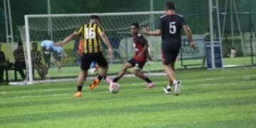 Pererat Sinergitas Melalui Olahraga, Tim Minisoccer Polda Papua Taklukkan Pertamina Patra Niaga dalam Laga Persahabatan