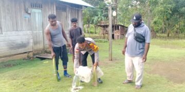 Humanis dan Responsif, Bhabinkamtibmas Kampung Asbol Dorong Partisipasi Warga Jaga Kamtibmas