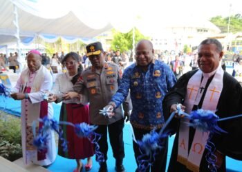Peresmian Gereja Oikumene Terang Bhara Daksa Polda Papua Perkuat Pembinaan Mental dan Spiritual Personel