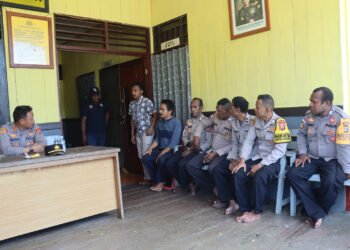 Kapolres Sarmi Kunjungi Polsek Tor Atas, Serap Aspirasi Tokoh Adat dan Kepala Kampung