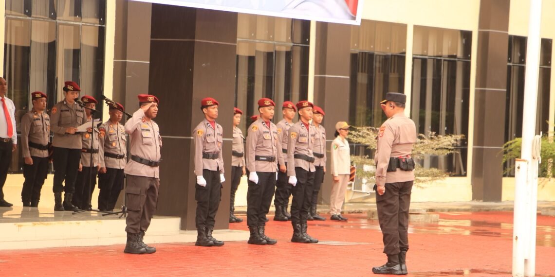 Polda Papua Gelar Upacara Hari Kesadaran Nasional di Mapolda Baru Koya Koso 