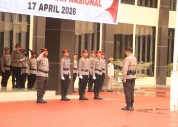 Polda Papua Gelar Upacara Hari Kesadaran Nasional di Mapolda Baru Koya Koso 