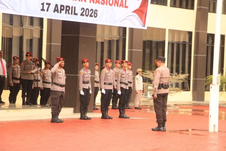 Polda Papua Gelar Upacara Hari Kesadaran Nasional di Mapolda Baru Koya Koso 