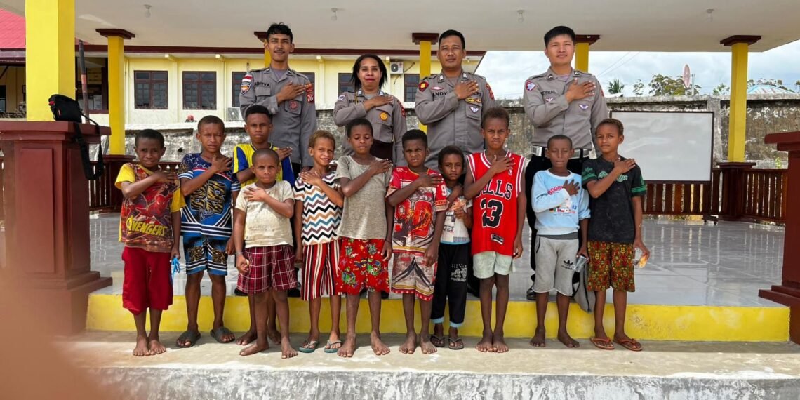 Polres Boven Digoel Gelar Ruang Edukasi Bagi Anak Putus Sekolah, Tingkatkan Literasi Dan Pola Hidup Sehat 