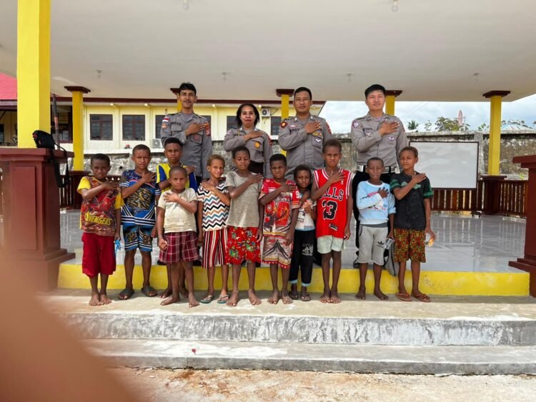 Polres Boven Digoel Gelar Ruang Edukasi Bagi Anak Putus Sekolah, Tingkatkan Literasi Dan Pola Hidup Sehat 