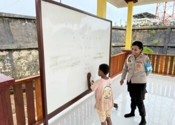 Polres Boven Digoel Gelar Pembelajaran Bagi Anak Putus Sekolah, Wujud Kepedulian terhadap Pendidikan