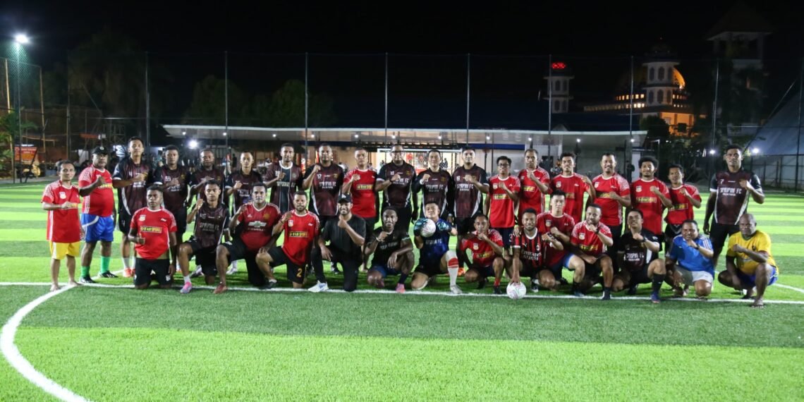 Mini Soccer Bersama, Polda Papua dan Wartawan Pererat Sinergitas dan Silaturahmi