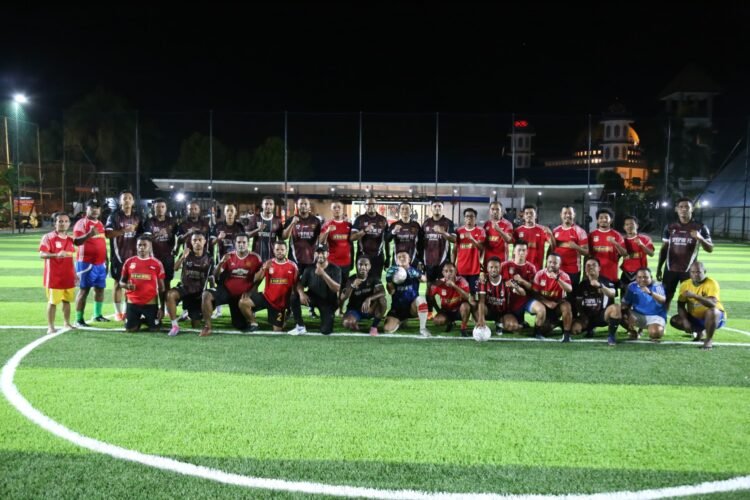 Mini Soccer Bersama, Polda Papua dan Wartawan Pererat Sinergitas dan Silaturahmi