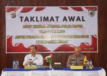 Satlantas Polres Jayapura Tanamkan Disiplin Berlalu Lintas Sejak Dini Lewat Program Polsanak di Sentani