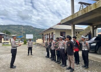 Polres Sarmi Ikuti Taklimat Akhir Audit Kinerja Itwasda Polda Papua Tahap I TA 2026