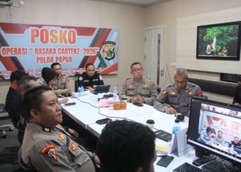 Polda Papua Gelar Anev Operasi Rasaka Cartenz 2026 Minggu ke-10, Fokus Perkuat Outcome dan Stabilitas Kamtibmas