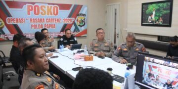 Polda Papua Gelar Anev Operasi Rasaka Cartenz 2026 Minggu ke-10, Fokus Perkuat Outcome dan Stabilitas Kamtibmas