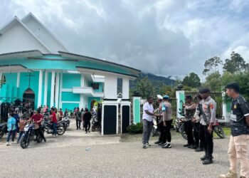 Personel Polsek Sota Sambangi Warga Kampung Erambu, Sampaikan Pesan Kamtibmas