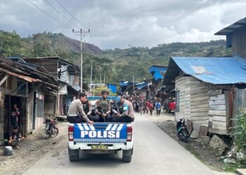 Hadir di Tengah Warga, Polres Tolikara Intensifkan Patroli Humanis Jaga Kamtibmas
