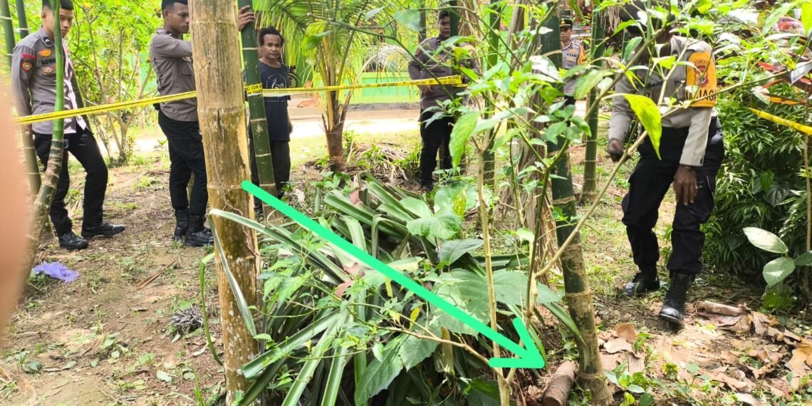 Polres Jayapura Lakukan Pengamanan dan Sterilisasi Lokasi Penemuan Benda Diduga Bom di Distrik Waibu